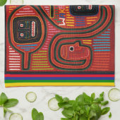 Cuna Tribal Design Küchentuch (Gefaltet)