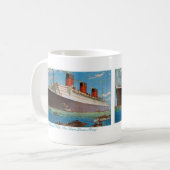 Cunard der weißen Queen Mary Stern-Linie Kaffeetasse (Vorderseite Links)