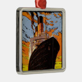 Cunard Europa-Amerika Ornament Aus Metall (Rechts)