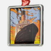Cunard Europa-Amerika Ornament Aus Metall (Links)