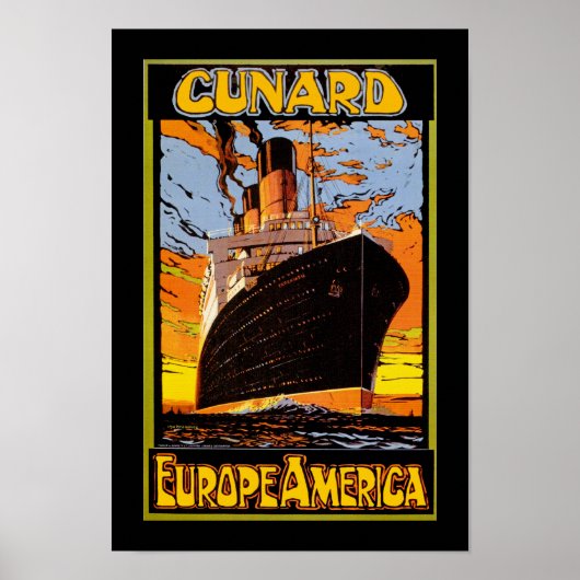 Cunard Europe-America Poster (Vorne)