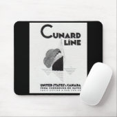 Cunard Line art Deko ad Mousepad (Mit Mouse)