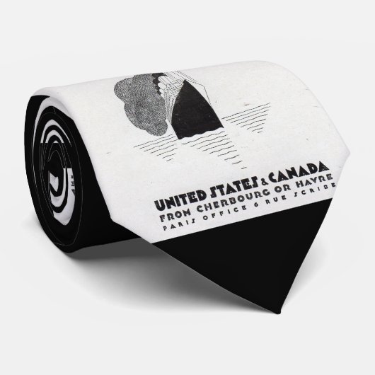 Cunard Line Art Deko und Print der 1920er Jahre Krawatte (Gerollt)