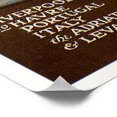 Cunard Line - Lusitania Poster (Ecke)