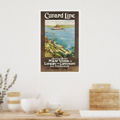 Cunard Line Quickest Route to London & the Poster (Küche)