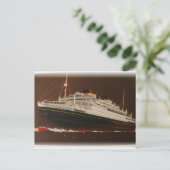 Cunard Lines 1930’s Postkarte (Stehend Vorderseite)