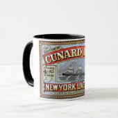 Cunard Linie Plakat New York Liverpool Tasse (Vorderseite Links)