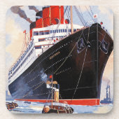 CUNARD OCEAN LINER AQUITANIA GETRÄNKEUNTERSETZER (Vorderseite)