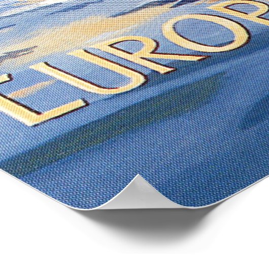 CUNARD OCEAN LINER AQUITANIA POSTER (Ecke)