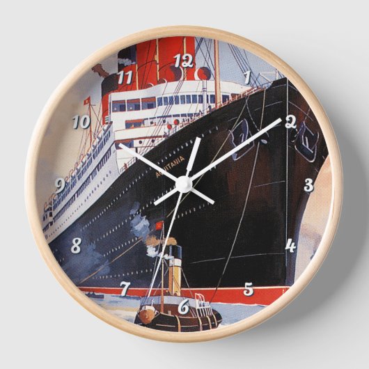 CUNARD OCEAN LINER AQUITANIA UHR (Vorderseite)