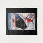 CUNARD OCEAN LINER AQUITANIA WANDTEPPICH (Vorderseite (Horizontal))