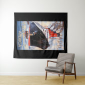 CUNARD OCEAN LINER AQUITANIA WANDTEPPICH (Beispiel (Horizontal))