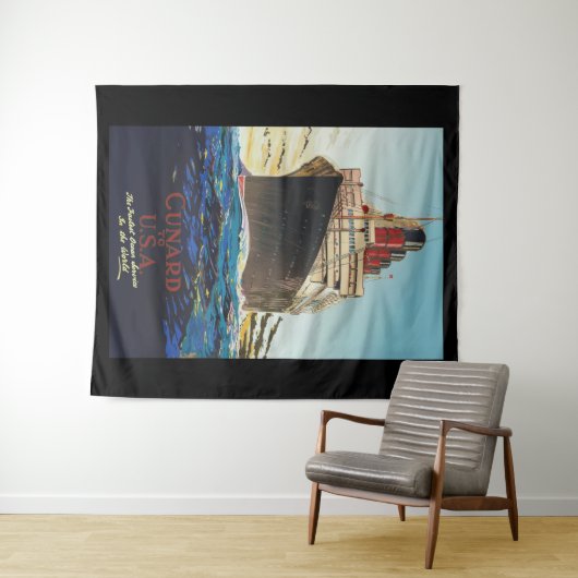 CUNARD OCEAN LINER AQUITANIA WANDTEPPICH (Beispiel (Horizontal))