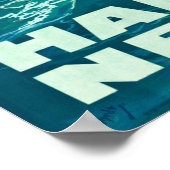 CUNARD OCEAN LINER HAMBURG NEW YORK POSTER (Ecke)