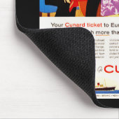 Cunard Queen's Party Ad Mousepad (Ecke)