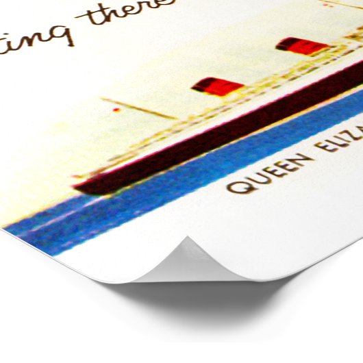 Cunard Queens Party Ad Poster (Ecke)