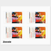 Cunard Queen's Party Ad Rechteckiger Aufkleber (Blatt)