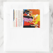 Cunard Queen's Party Ad Rechteckiger Aufkleber (Tasche)