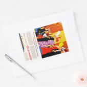 Cunard Queen's Party Ad Rechteckiger Aufkleber (Umschlag)