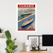 Cunard Queens Poster (Heimbüro)
