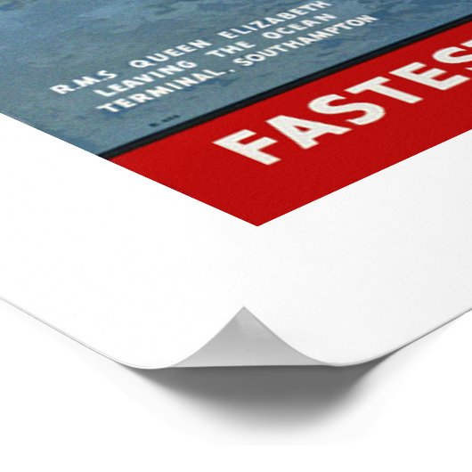 Cunard Queens Poster (Ecke)