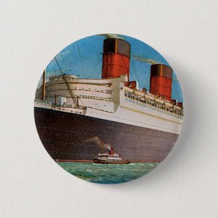 Cunard White Star Line's Queen Mary Button