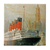 Cunarder in New York Fliese (Vorderseite)