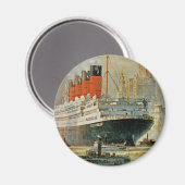 Cunarder in New York Magnet (Vorderseite/Rückseite)
