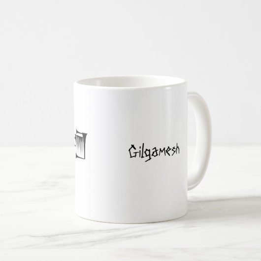 Cuneiform Babylonian Sumerian Gilgamesh Tasse (VorderseiteRechts)