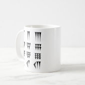 Cuneiform Numerals Tasse (Vorderseite Links)