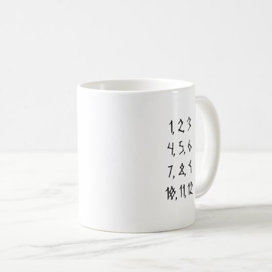 Cuneiform Numerals Tasse (VorderseiteRechts)