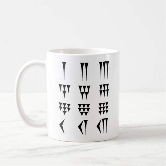 Cuneiform Numerals Tasse (Links)