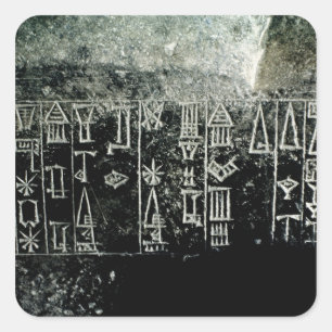 Cuneiform Quadratischer Aufkleber
