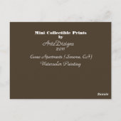 Cuneo Apartments Mimi Collectible Prints Postkarte (Rückseite)