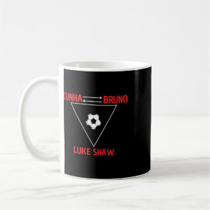 Cunha, Bruno, Cunha, Bruno, Luke Shaw Cunha Fußbal Kaffeetasse