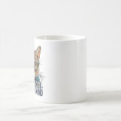 Cunning Cat Brilliant Mind Katze mit Brille Kaffeetasse (Mittel)