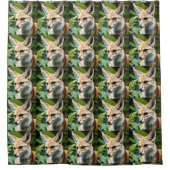 Cunning Fennec Fox Duschvorhang (Vorderseite)