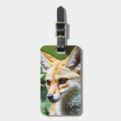 Cunning Fennec Fox Gepäckanhänger (Vorderseite vertikal)