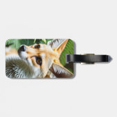 Cunning Fennec Fox Gepäckanhänger (Rückseite horizontal)