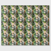 Cunning Fennec Fox Geschenkpapier (Flach)