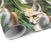 Cunning Fennec Fox Geschenkpapier (Rolleneckpunkt)