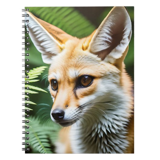 Cunning Fennec Fox Notizblock (Vorderseite)