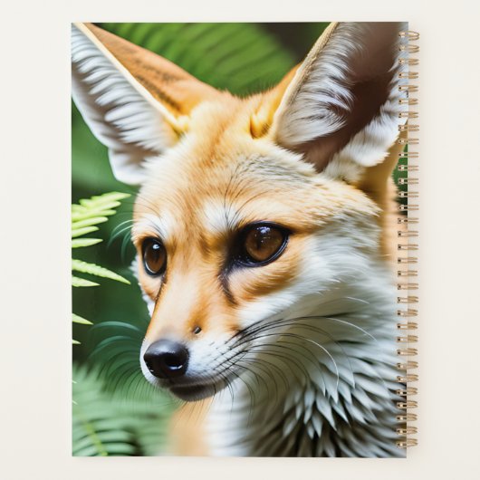 Cunning Fennec Fox Planer (Rückseite)