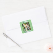 Cunning Fennec Fox Quadratischer Aufkleber (Umschlag)