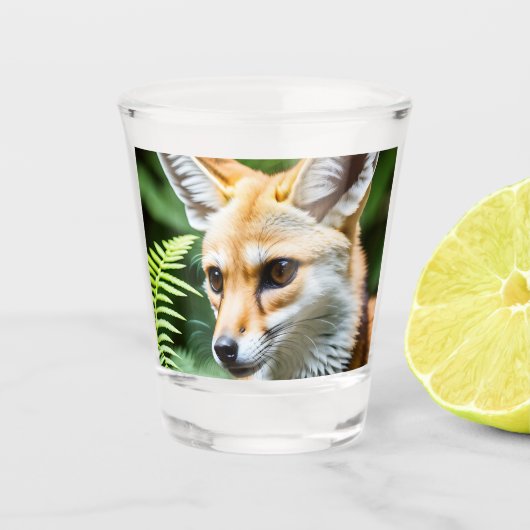 Cunning Fennec Fox Schnapsglas (Vorderseite)