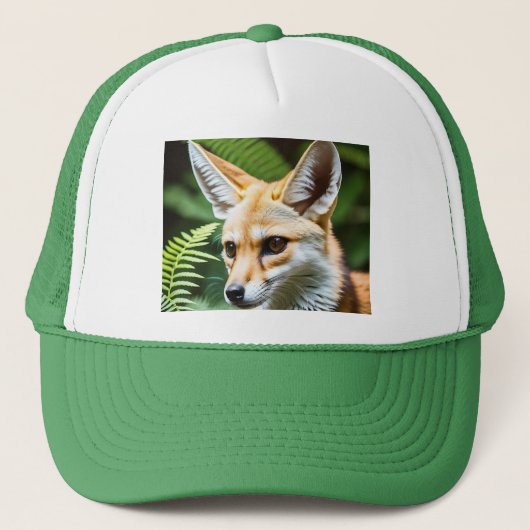 Cunning Fennec Fox Truckerkappe (Vorderseite)