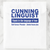 Cunning Linguist Aufkleber (Tasche)