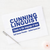 Cunning Linguist Aufkleber (Umschlag)