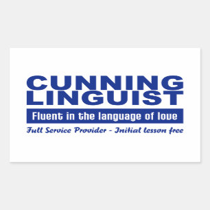 Cunning Linguist Aufkleber