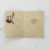 Cunningham Abzeichen & Tartan Personalisierte Kart Karte (Innenseite)